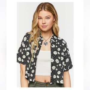 Forever 21 Cropped Floral Top